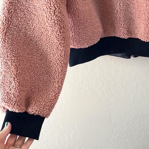 Pink‎ Owl Pink Sherpa Zipup Jacket - Picture 9 of 9